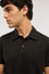 Polo regular fit in piquet tecnico
