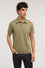 Polo regular fit in piquet tecnico