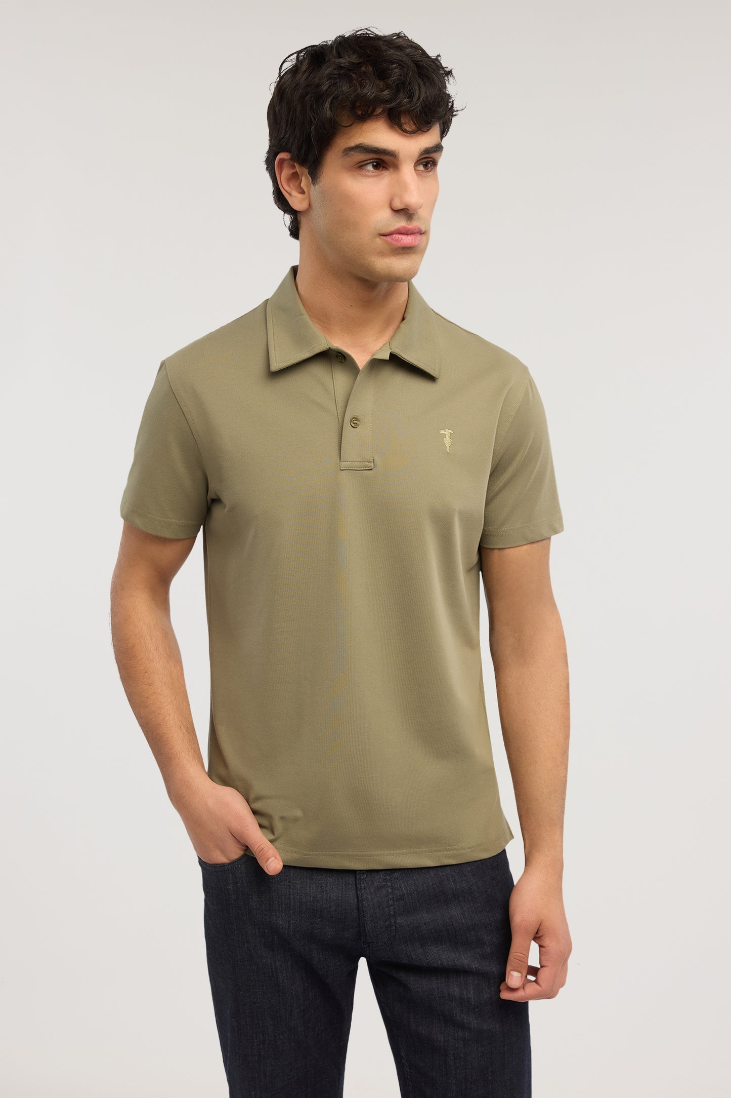 Polo regular fit in piquet tecnico 1|f12af391721a7569f5a450ab8e5845642782c2f7f8d3da8b8611602381ae905d