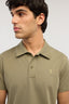 Polo regular fit in piquet tecnico 3