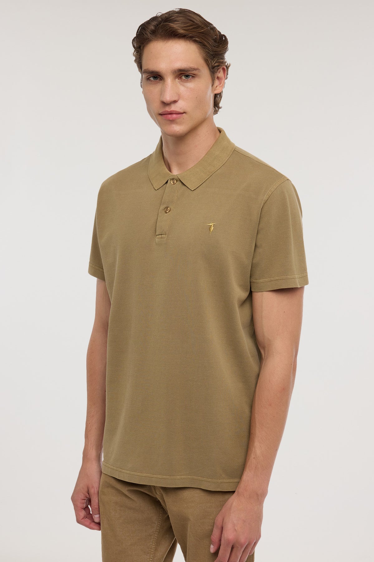 Polo regular fit in piquet stonewashed 1|01827c6c5ce6bf50bd00af163ffac79396a1ec41fc60ddbe929e2e71c3423a0d