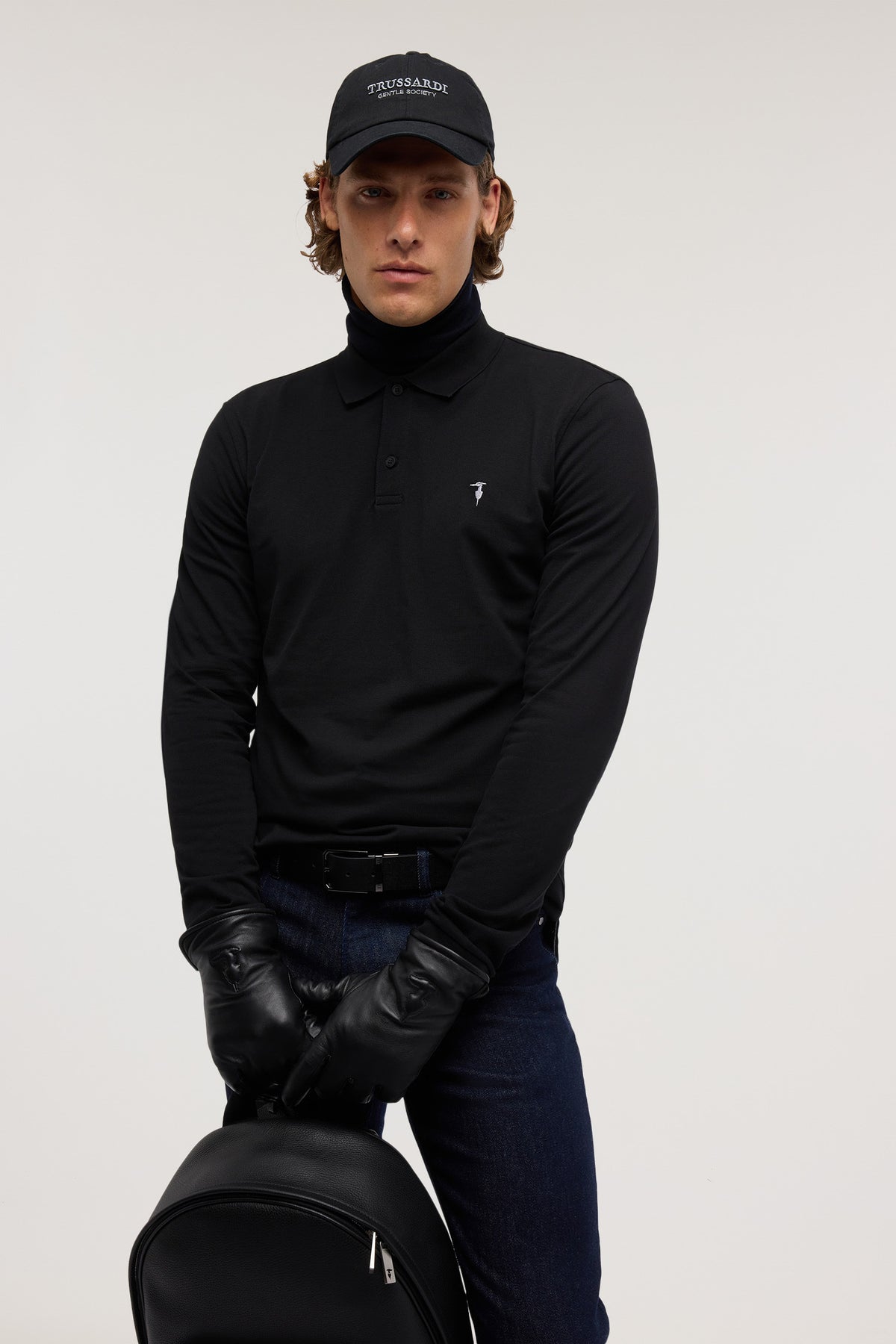 Polo a manica lunga in piquet 4|91e56488269baa342f2c27deaabdbdb21c905ce442606f7fa8207d912472eeb0