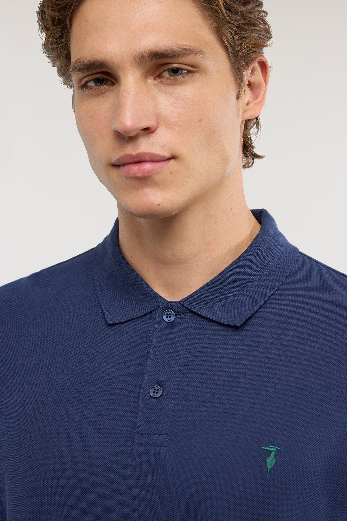 Polo a manica lunga in piquet 1|69e2cc5098b1759b3a4b55317c99e337a33e4d6f37bc329b3a0e957f336e4dad
