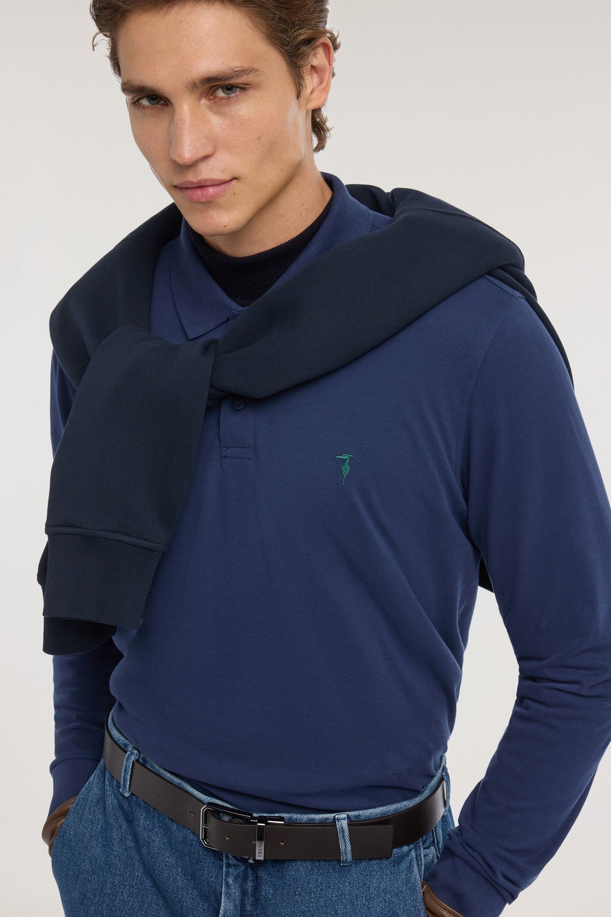 Polo a manica lunga in piquet 4|948f3789ed44f8badf8381d211b2f6806cdac495fdb96d61fd94fe2af1c7d5a8
