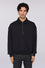 Sweat-shirt avec fermeture éclair et col chemise avec imprimé