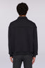 Felpa con zip e collo a camicia con stampa 2
