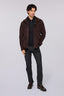 Felpa con zip e collo a camicia con stampa 4