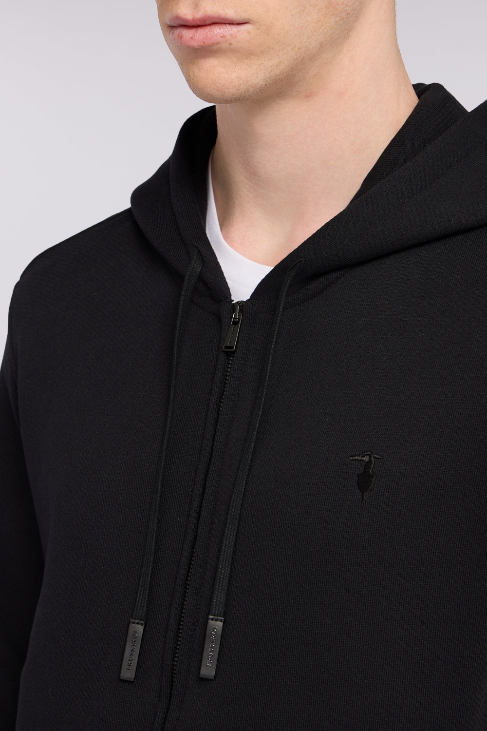 Felpa con zip e cappuccio in jersey 3|621967fce99f30a95267176f90561b75c03a64edfa5b5ae3abe77e68600f5f37