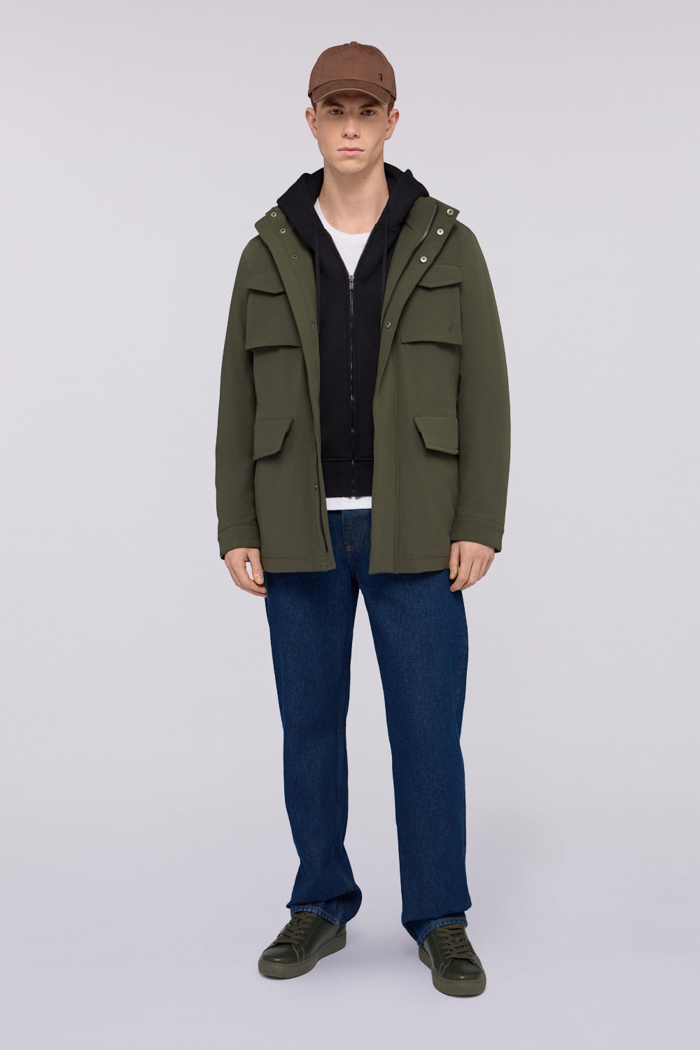 Felpa con zip e cappuccio in jersey 4|5c1c4163e1f19fd9eb3c08d5f2a09ad7765b392e2b962132918ef36ad91034ba