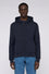 Hooded jersey zip-up sweatshirt