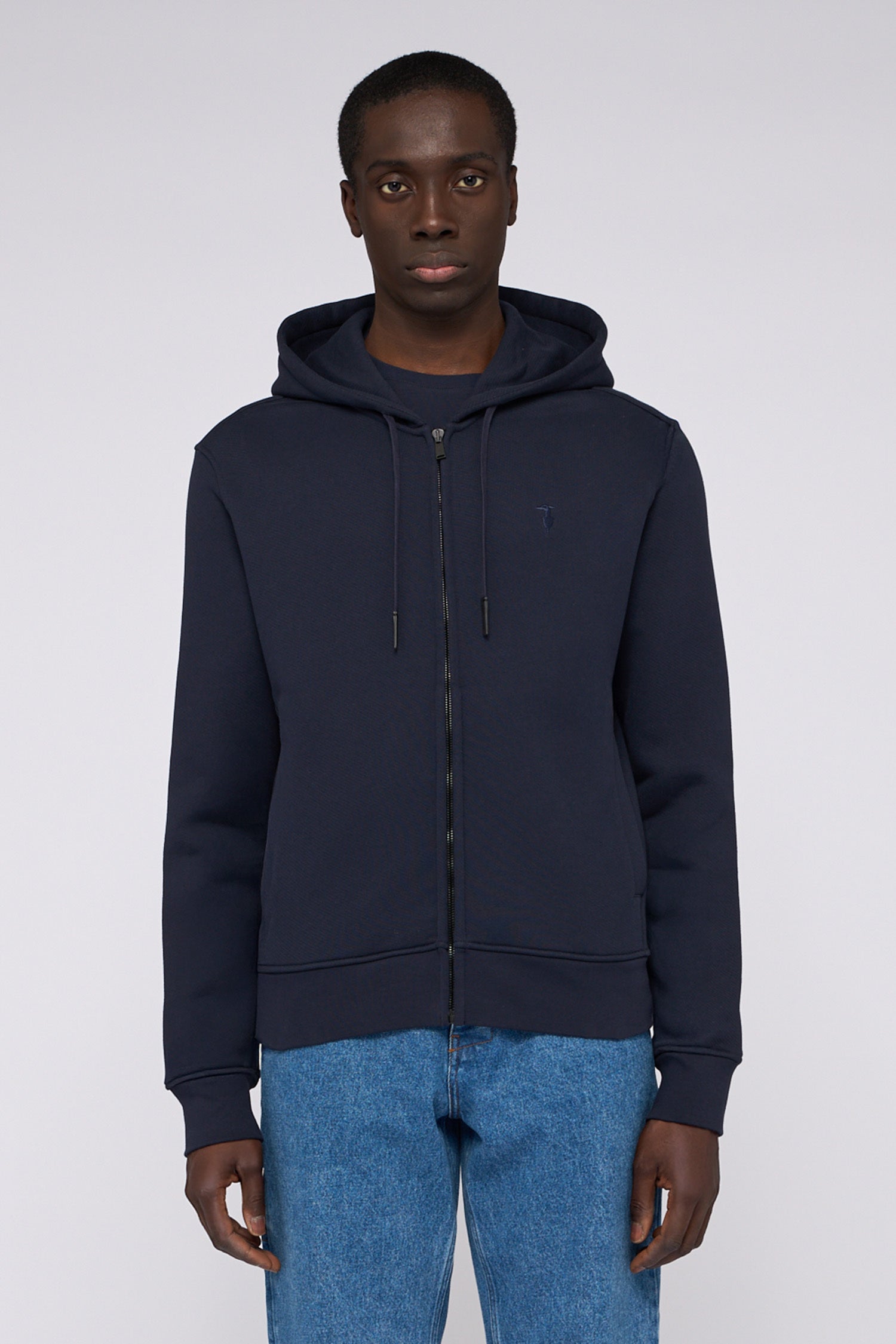 Felpa con zip e cappuccio in jersey 1|808adeaf10c290f86a9dad576ec56bf67e2642ffcd173df470f871cbf90ad0eb