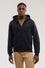 Sudadera con cremallera y capucha en jersey
