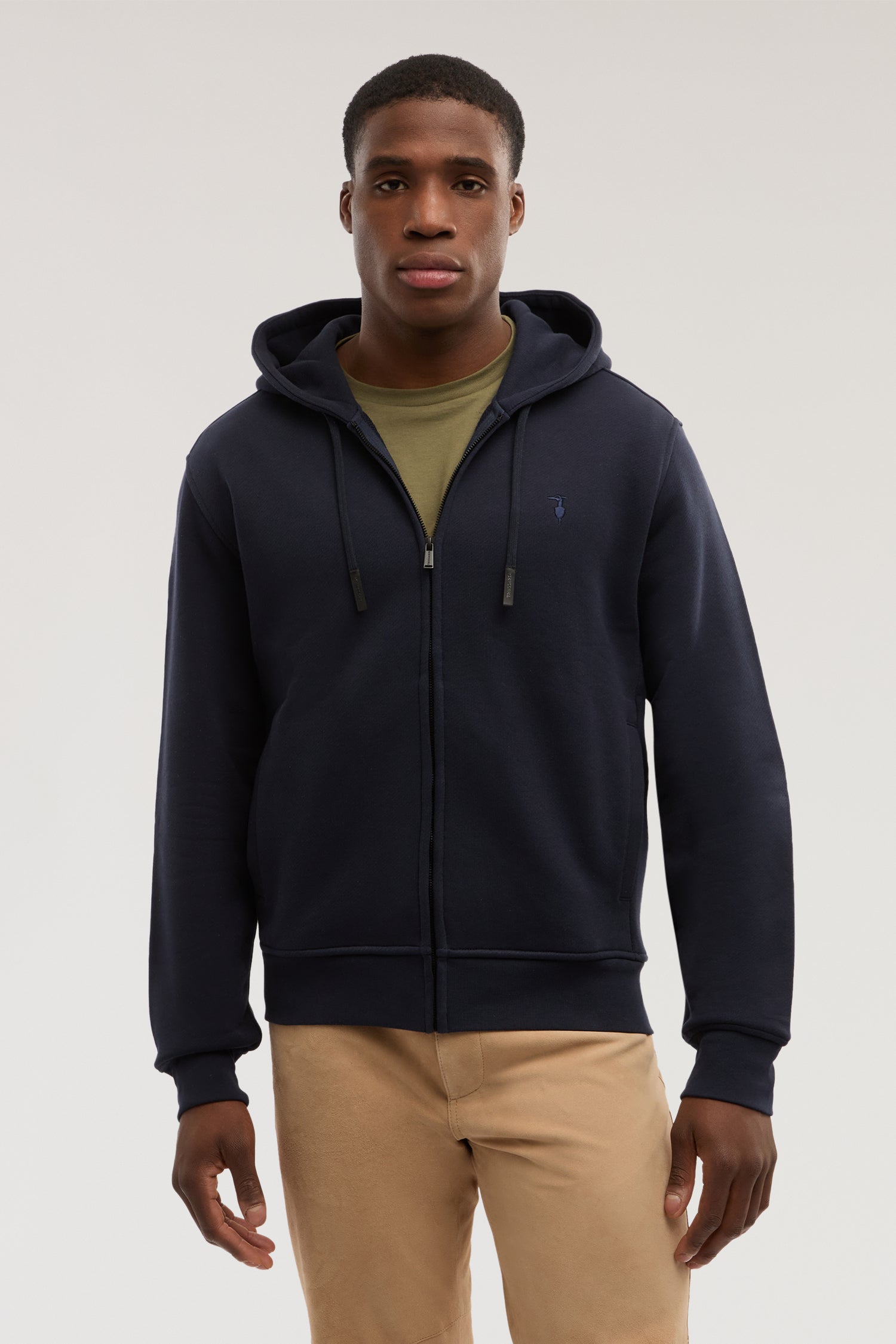 Felpa con zip e cappuccio in jersey 3|dedbe26eed6d126e12c166024300196d8009495c1020706b3e04cecc1162441d