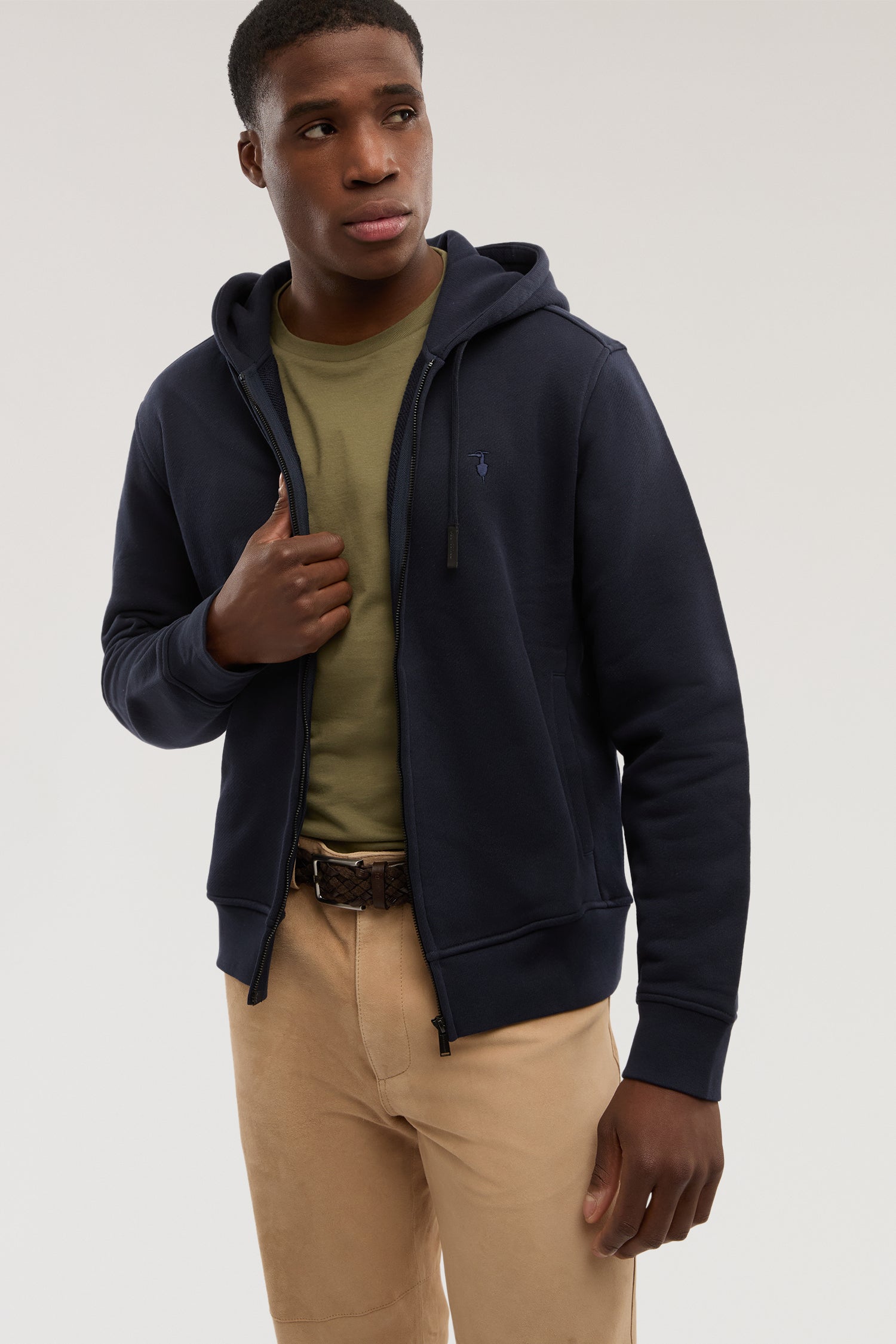 Felpa con zip e cappuccio in jersey 3|bf5a27438e3518b9ab9b46a5d49d163b6be322af18d5532003c9cb4f1e806e69