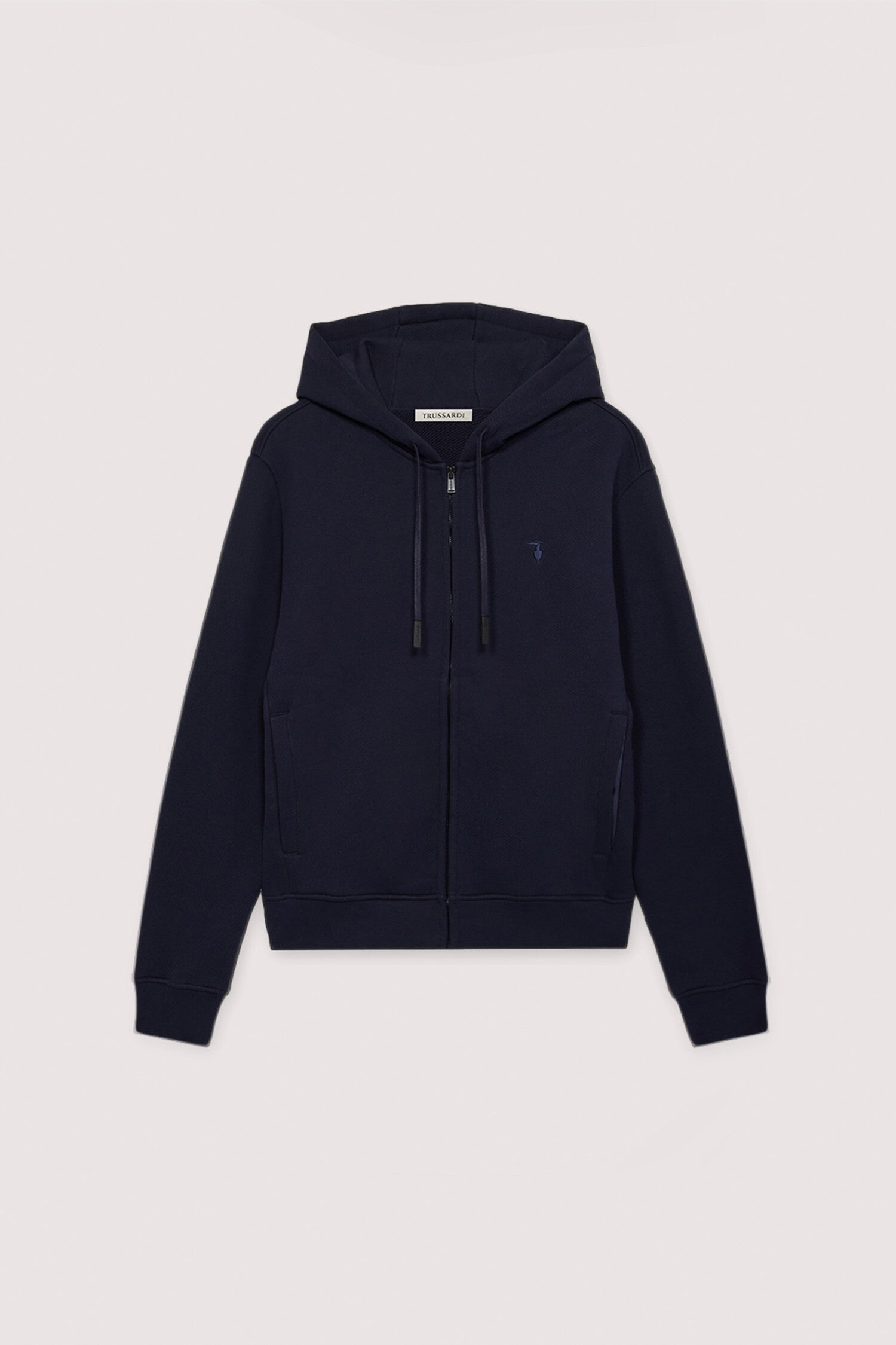 Felpa con zip e cappuccio in jersey 1|1e58dcef33f4b8aa0582014e200b64cba30509b2cce8f0a08d80bf6a54a2cbdd