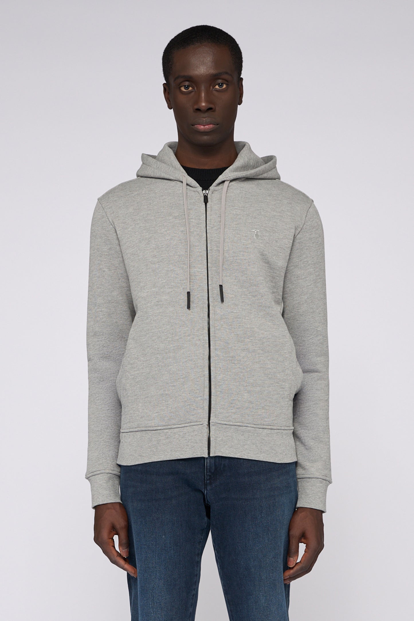 Felpa con zip e cappuccio in jersey 1|6b079329ba142a3aa5ab5d1b920fb0694ed9347139f63aa271e8b2888d302e1a