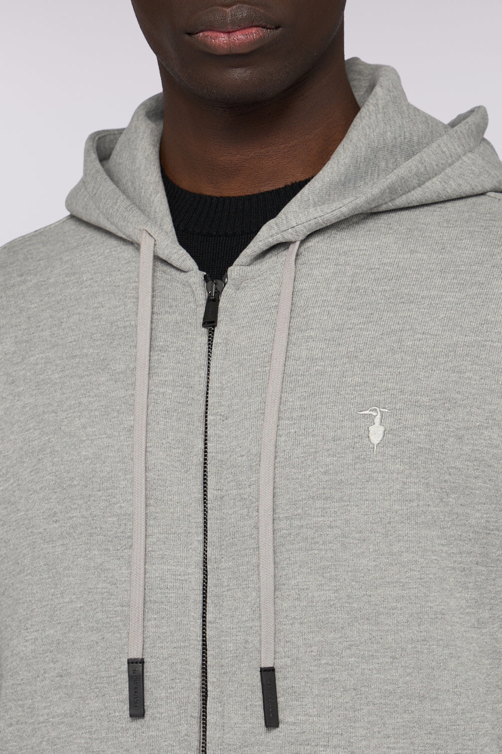 Felpa con zip e cappuccio in jersey 3|eb70f548d703bf316342b5ba14d2892d5914d5f70c918cd58f80e5cafb51603e