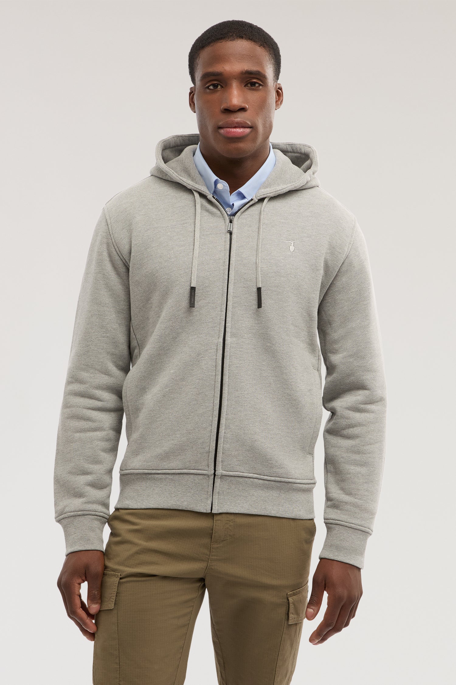 Felpa con zip e cappuccio in jersey 3|4188cbeb3e835c842126751608eb07d0223a4fb585d649c6c1d5f3e1e1979c12