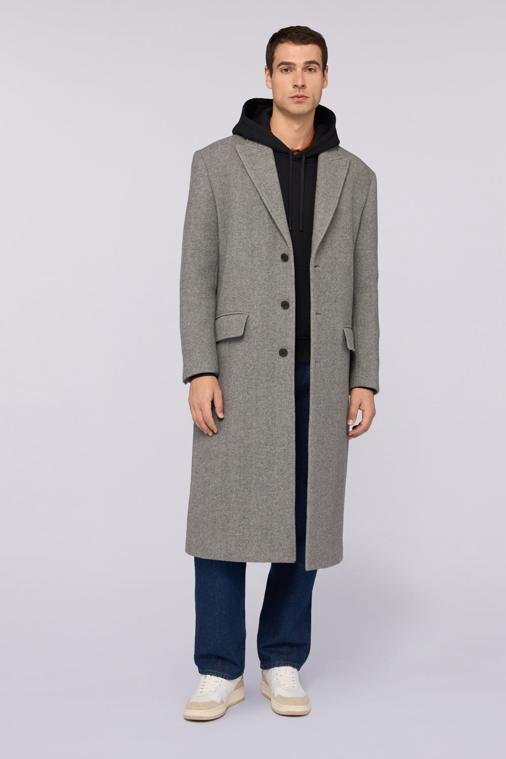 Felpa con cappuccio in jersey diagonale 4|0939ca1d26c551607a2bb14ed89179e359f3fde74fe96aa1e65cc10be81a52a8