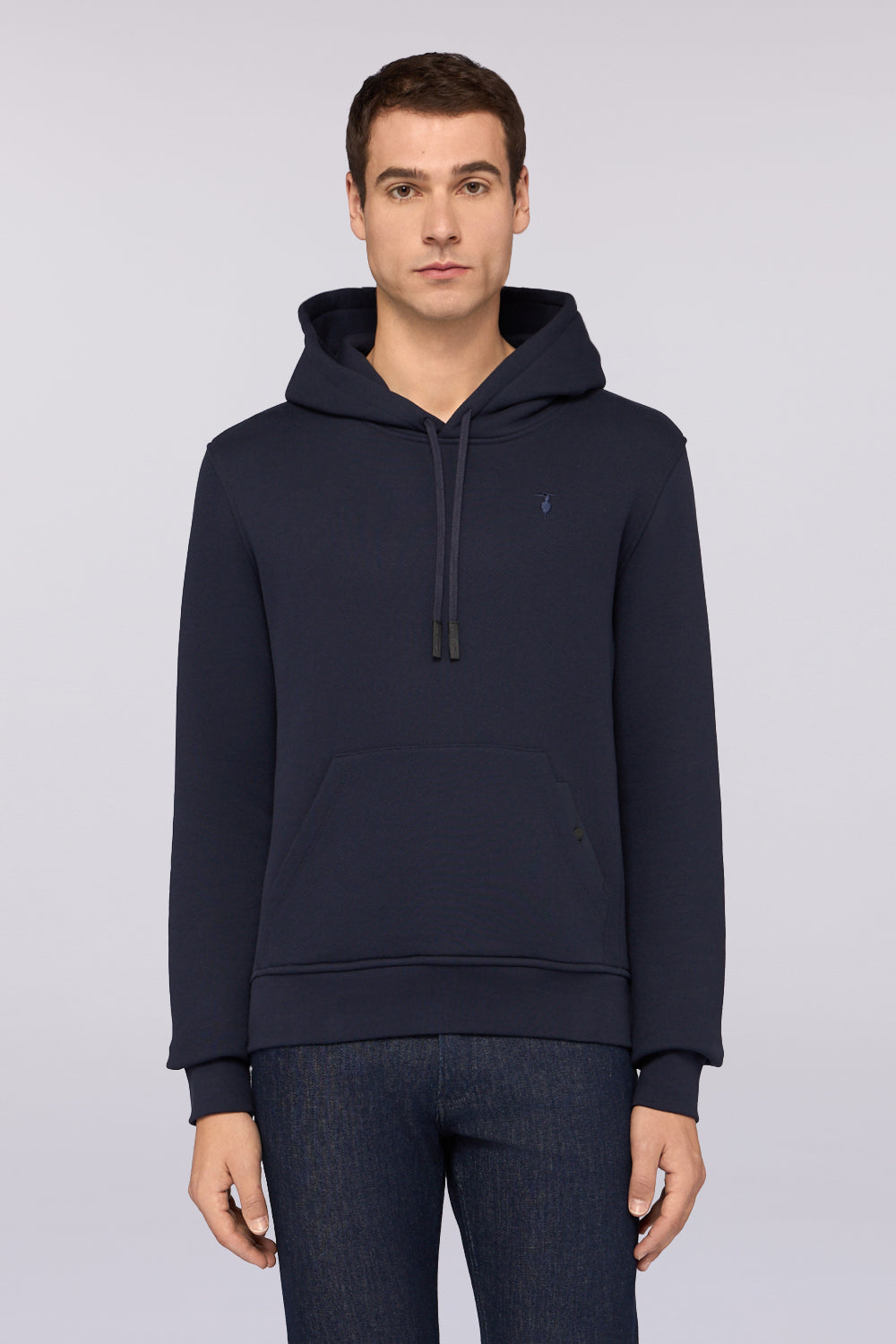 Felpa con cappuccio in jersey diagonale 1|a116ad6556614e5fe45974beba729d7433e838760d9ca01c0bfede9177fb4d1a