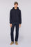 Diagonal jersey hoodie