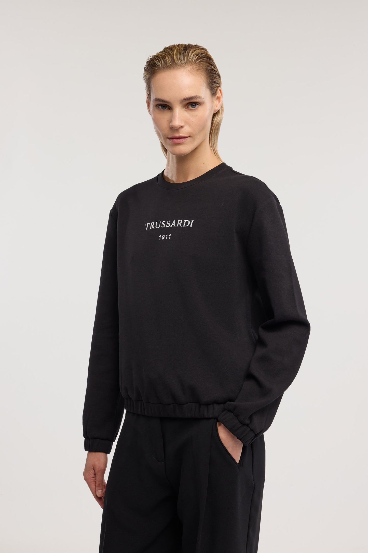 Felpa girocollo in french terry con stampa 2|53c549dbfd2ee87b6322eaaf7473aa5b2a4ee1d59bde3ee5ac8fc7fb65a14b3d