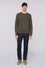 Embroidered jersey crewneck sweatshirt