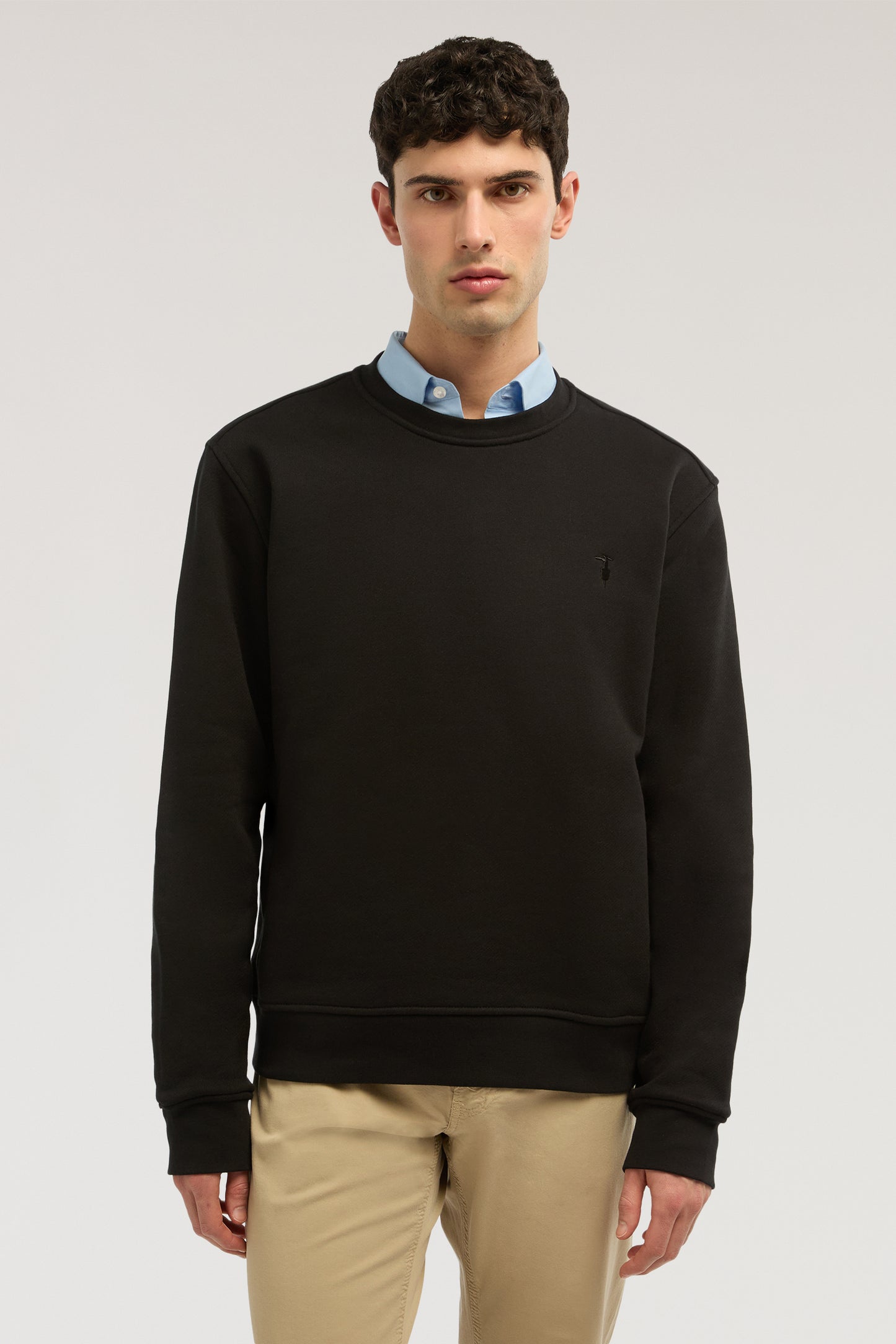 Felpa girocollo in jersey con ricamo 2|40b3cb05549d6dec21587a0a01b9ab7530ce084d60e12f0d4605f4419abcfad8