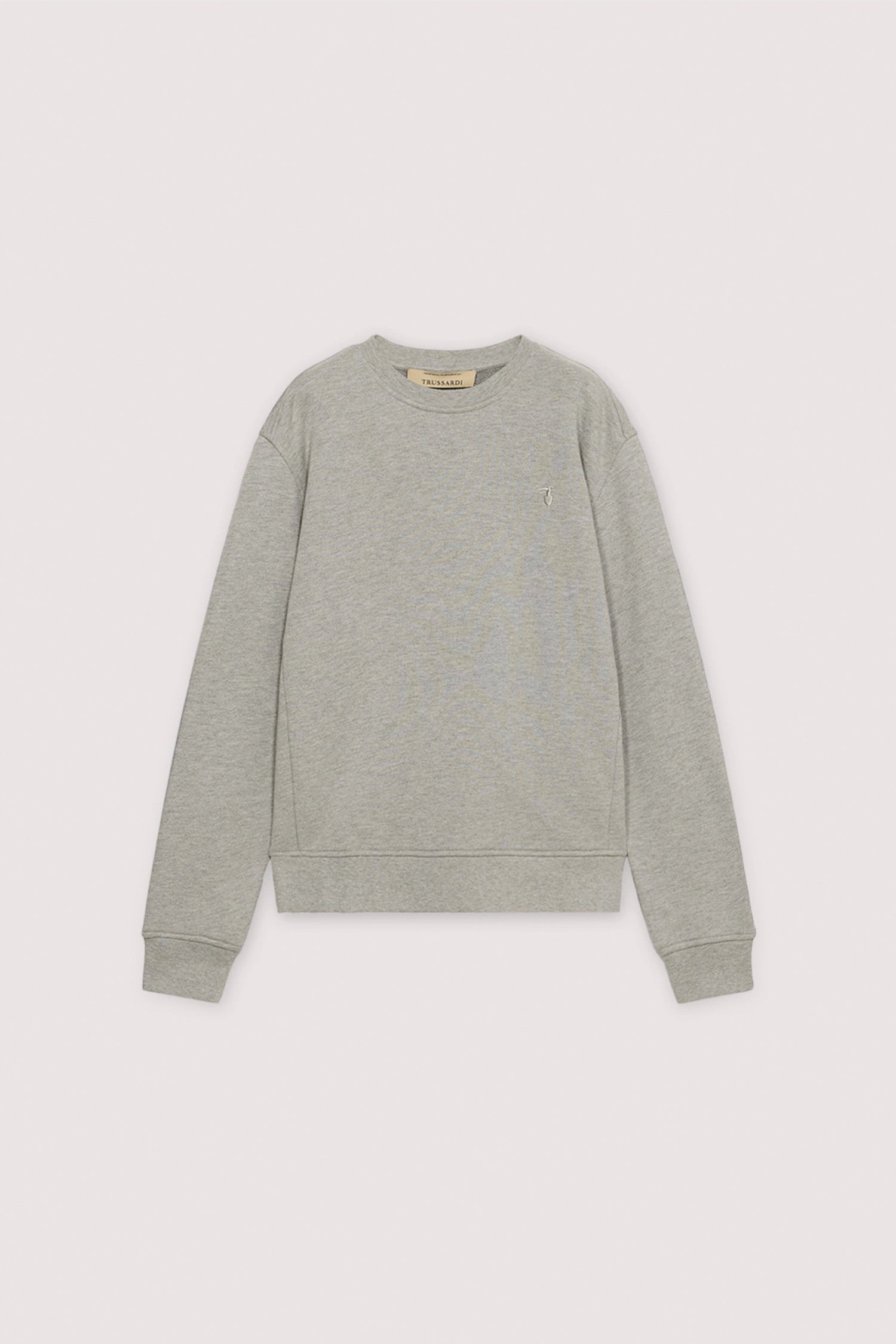 Felpa girocollo in jersey diagonale con ricamo 5|bbc5957c33736acd65ca517c27cd3c9463d2cd6dc4947b5e4a956cc5e13bee03