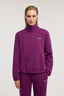 Felpa con mezza zip in french terry 4