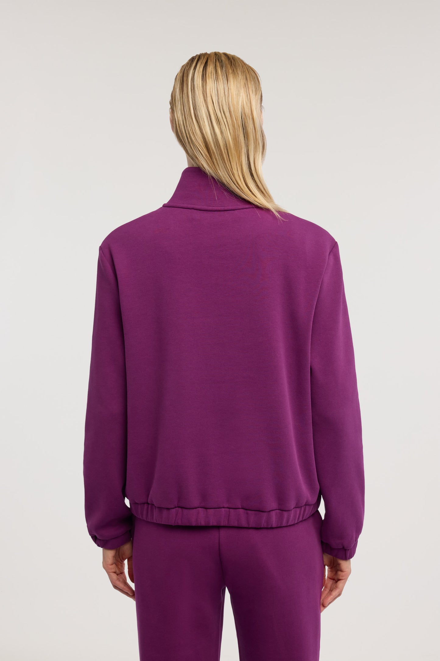 Felpa con mezza zip in french terry 3|6c542e270942a70a4373ce39240dc263bbdd1cca3ab38e4de6a81e34601b5a35