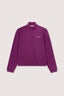 Felpa con mezza zip in french terry 5