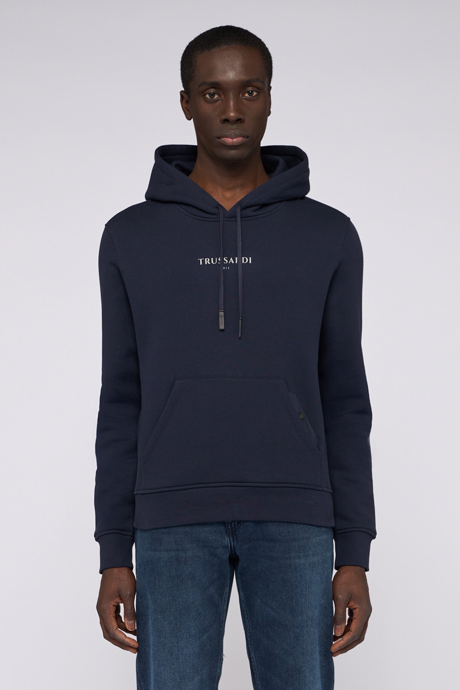 Felpa con cappuccio in jersey diagonale 1|4240f499ada55ad9829b54a120d23f0e2cd90904a415a45bf4e738245b344465