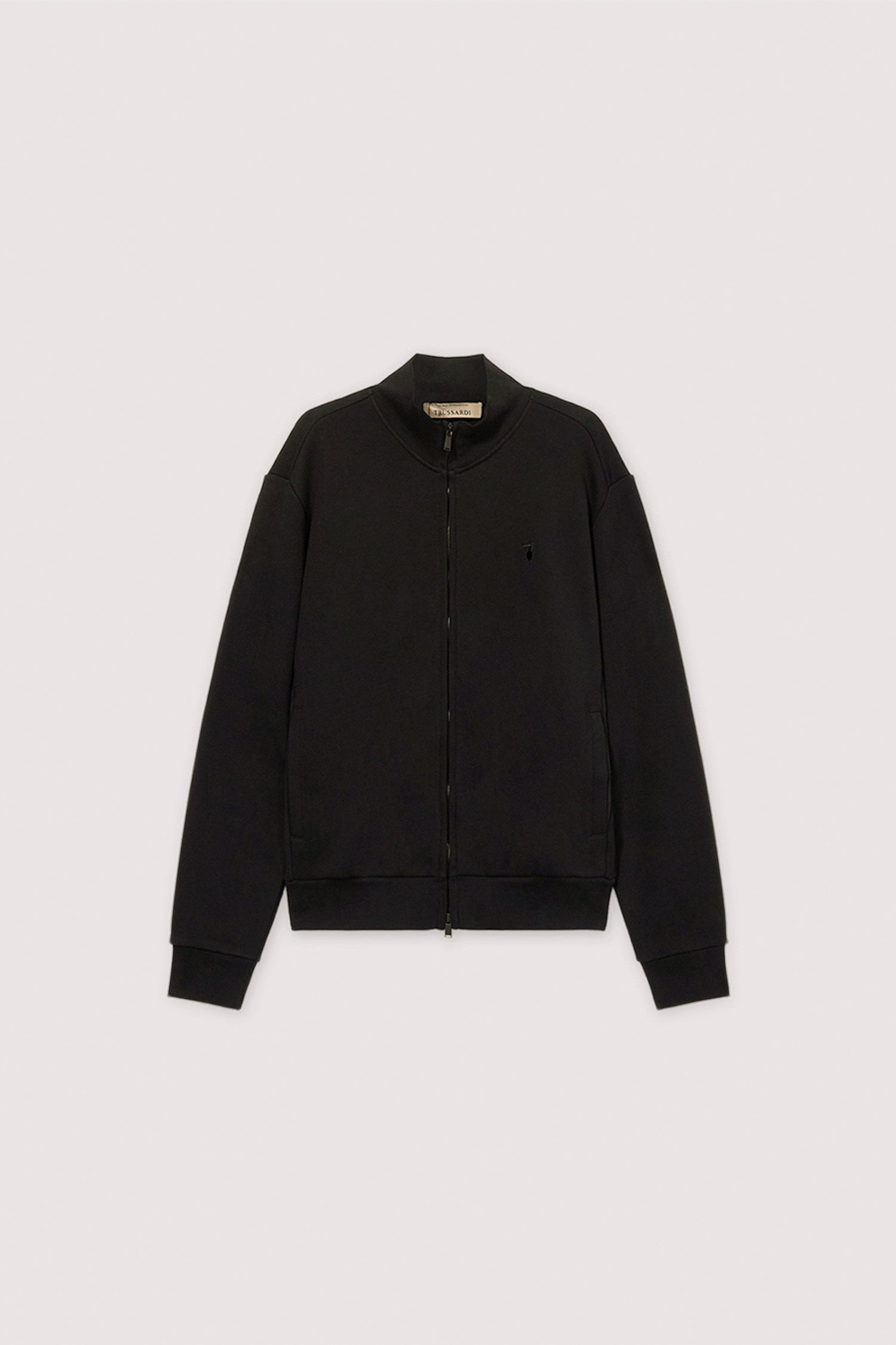 Felpa con zip in jersey diagonale con ricamo 5|e92993ed2a8c7f781dfcc5bdce3b9166a7ab3c5a7268e83a398bfa6dfbb14c9f