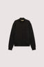 Felpa con zip in jersey diagonale con ricamo 5