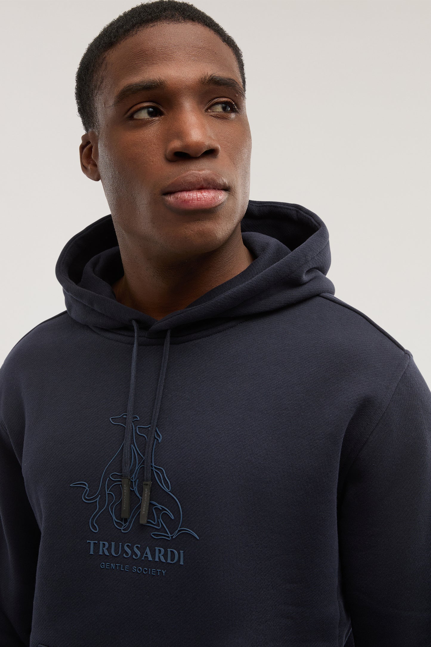 Felpa con cappuccio in jersey diagonale 3|415351384737775aede797b935e628e8ec2c56292547cfc3e2abe057aceb44bd