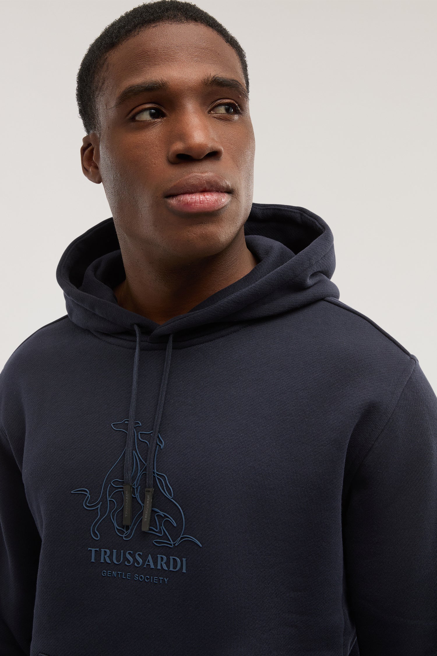 Felpa con cappuccio in jersey diagonale 3|415351384737775aede797b935e628e8ec2c56292547cfc3e2abe057aceb44bd