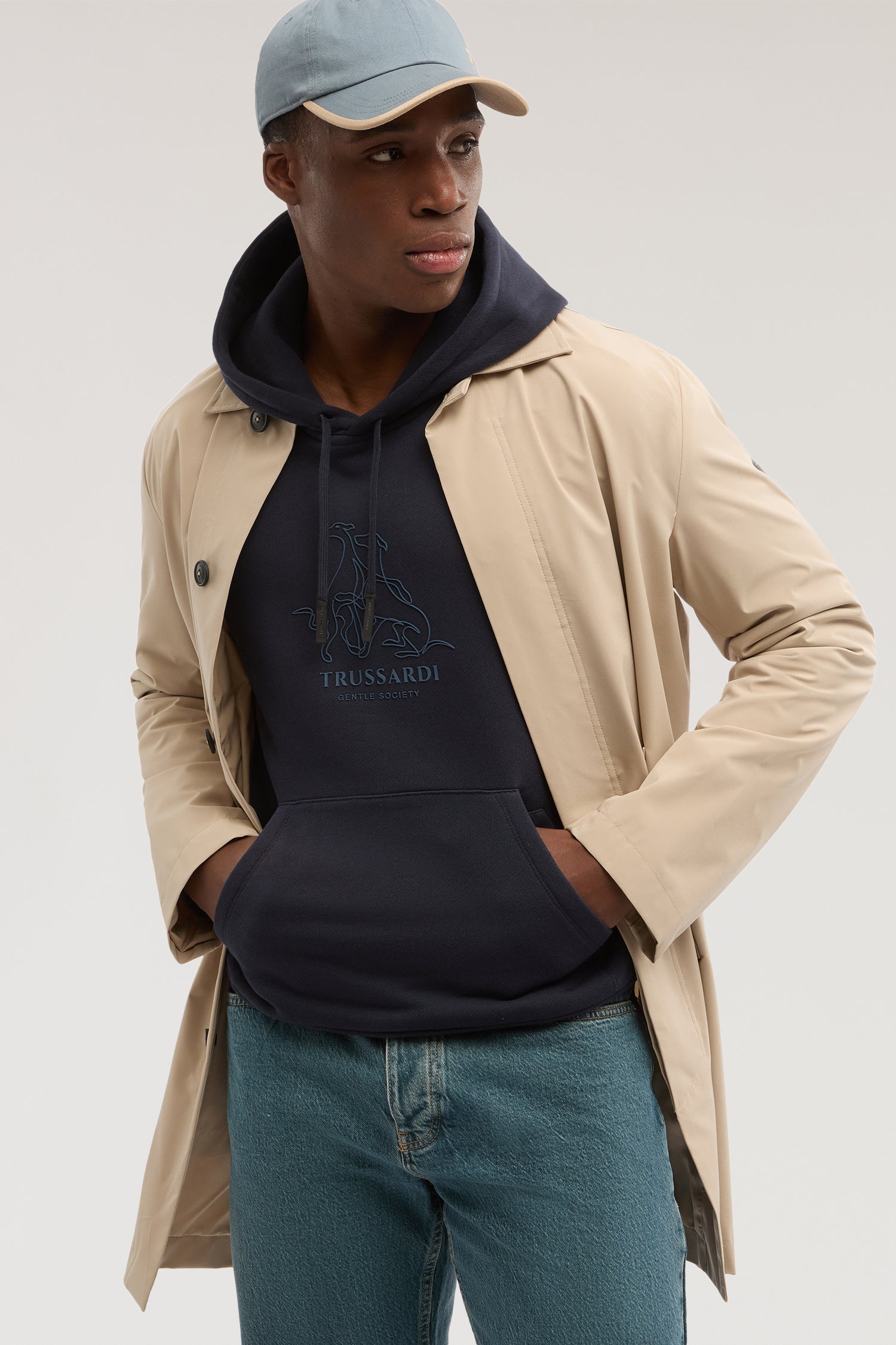 Felpa con cappuccio in jersey diagonale 4|75a83e2a614ec877072a34d2f6eda514085705c6a4eb66cbe9e184b4b6253ac4