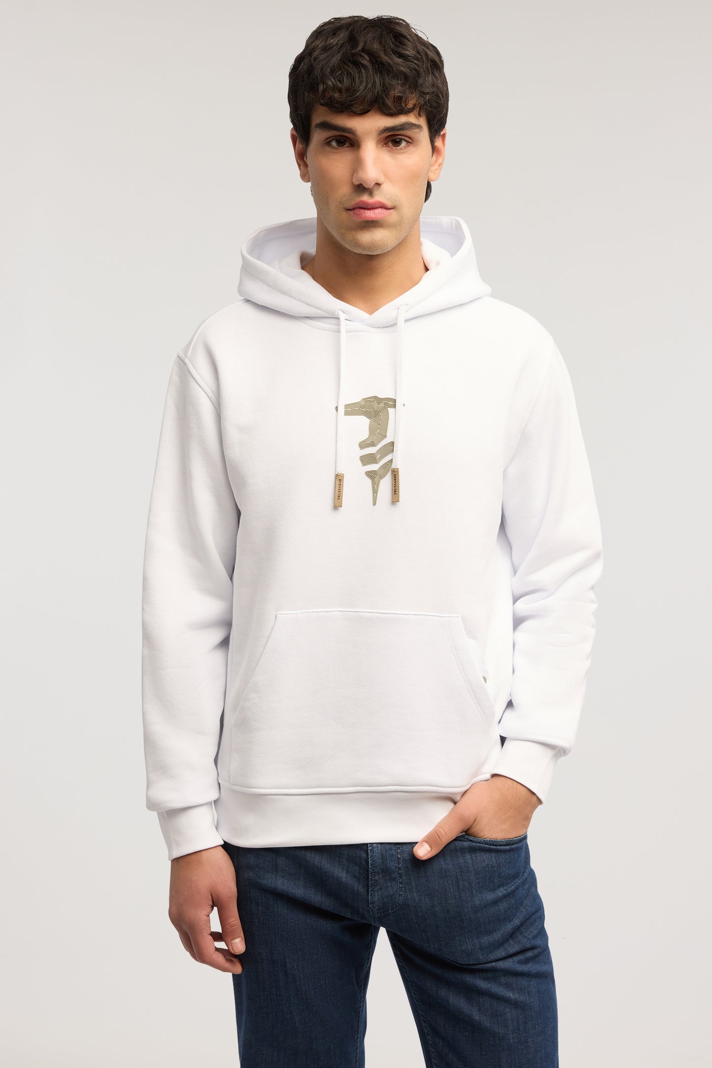 Felpa con cappuccio in jersey con stampa 2|d3b806584cba8eb839ae73f41fad8e8869d48c9309f0fb731f949b7b76be735f