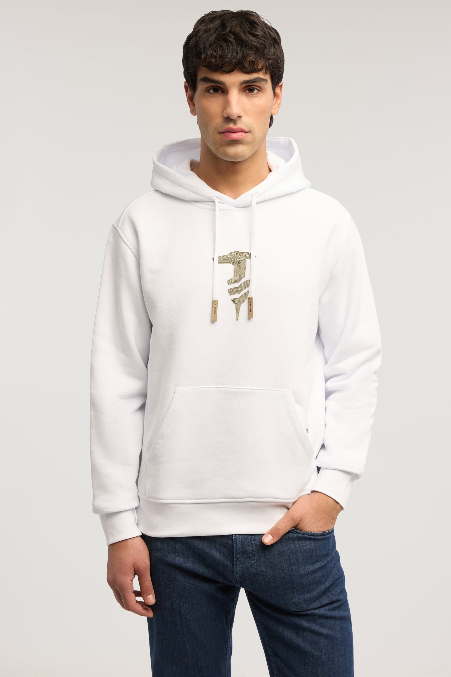 Felpa con cappuccio in jersey con stampa 1|d3b806584cba8eb839ae73f41fad8e8869d48c9309f0fb731f949b7b76be735f