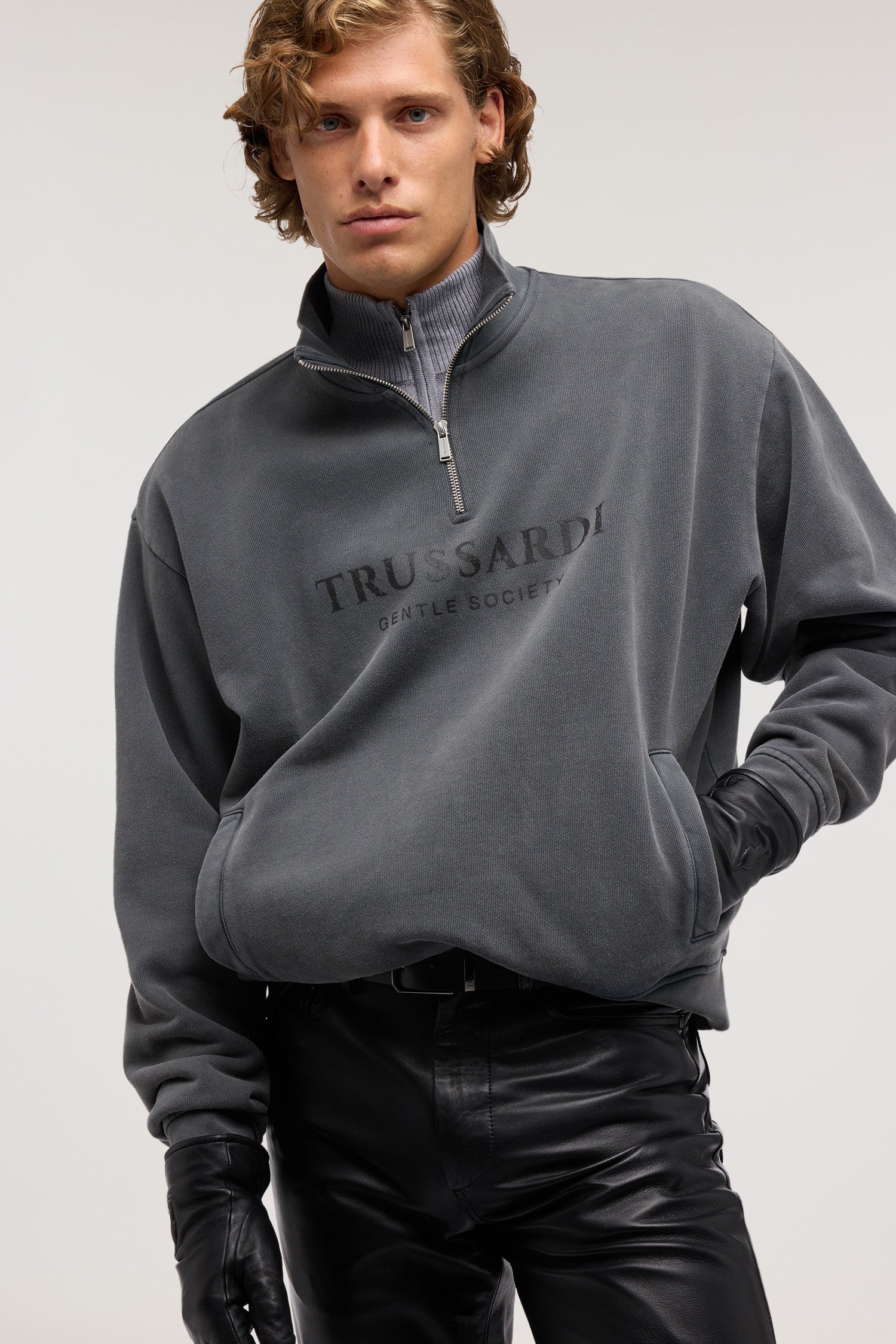 Felpa half-zip Gentle Society stonewashed 2|19b7f2d7e71d378c2ee847aa2a9124ae64b7cbd9cfa0760a88b15f7df65ee673