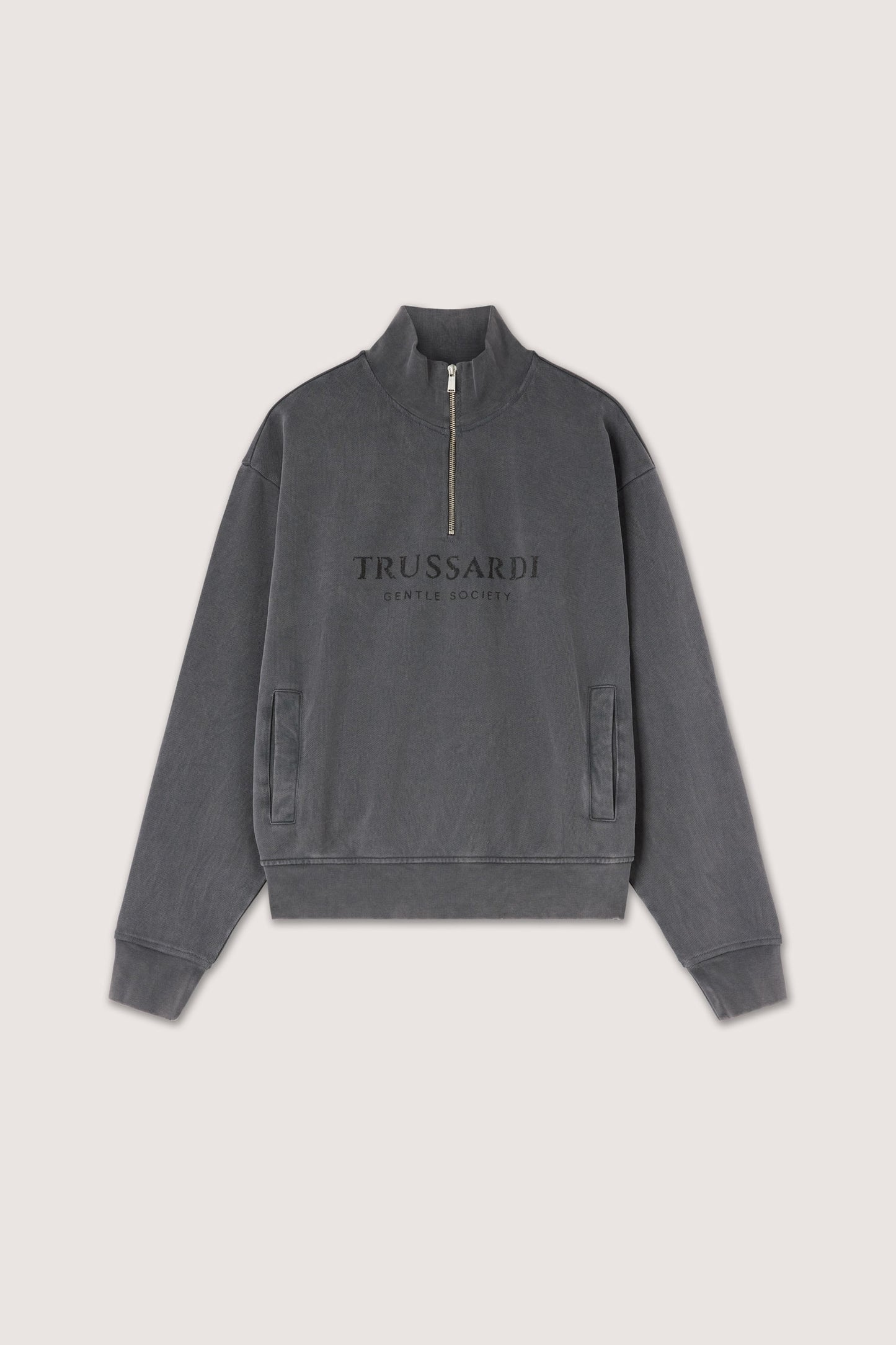 Felpa half-zip Gentle Society stonewashed 5|258a2ac2040b9a639bdacfdfbf868cda8308bb027b6ff718b2a633996c1a519c