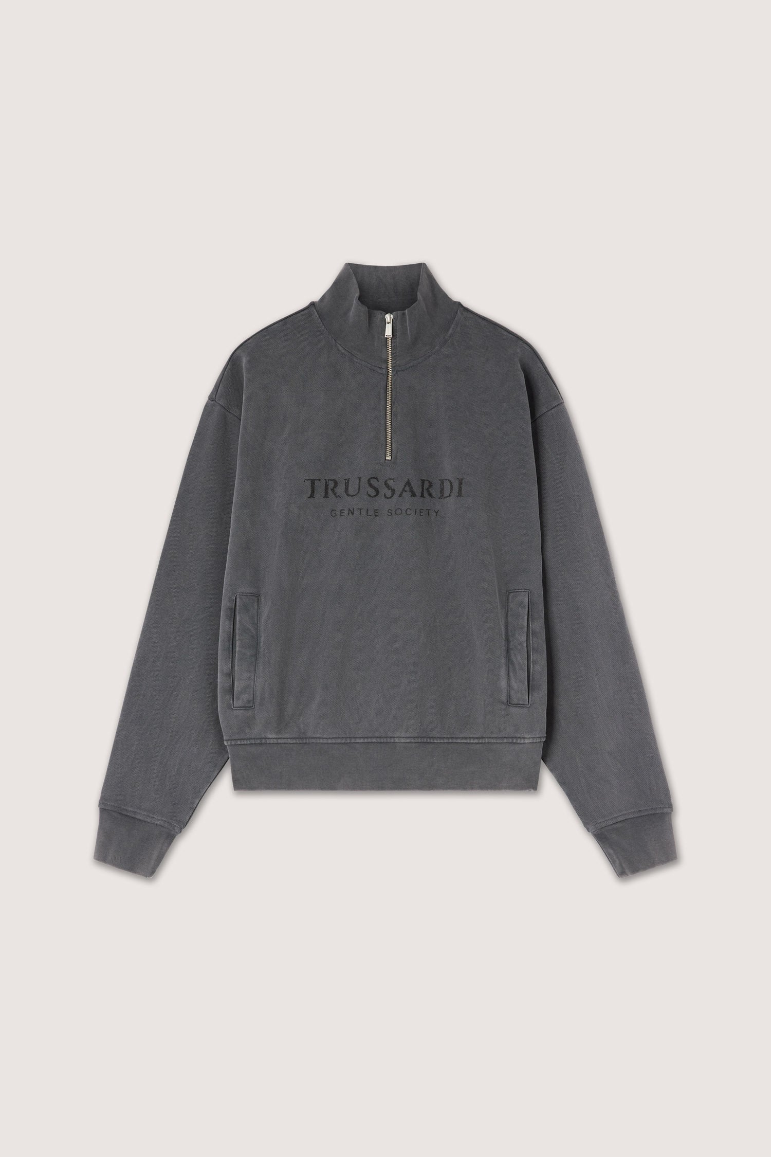 Felpa half-zip Gentle Society stonewashed 5|258a2ac2040b9a639bdacfdfbf868cda8308bb027b6ff718b2a633996c1a519c