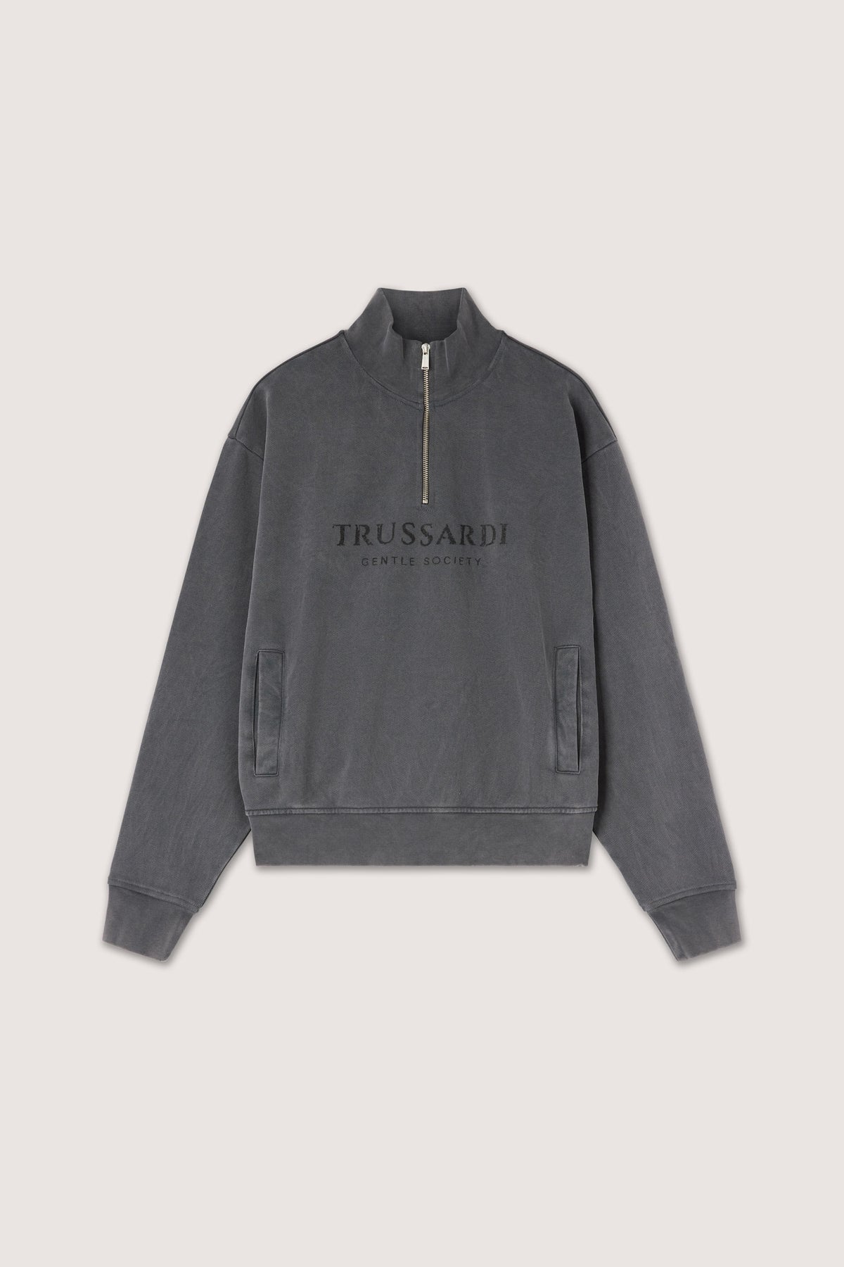 Felpa half-zip Gentle Society stonewashed 5|258a2ac2040b9a639bdacfdfbf868cda8308bb027b6ff718b2a633996c1a519c