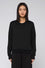 Flowing jersey crewneck sweatshirt
