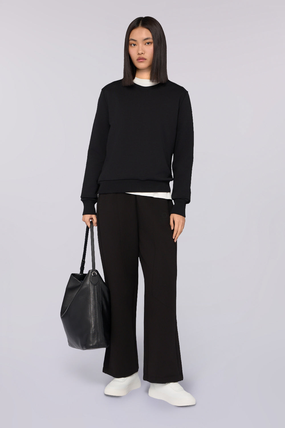 Felpa girocollo in jersey fluido 4|b32de5594cee8d783540cc75a92cae178029cfc3e5cdc9780b21d57ae8bd93f3