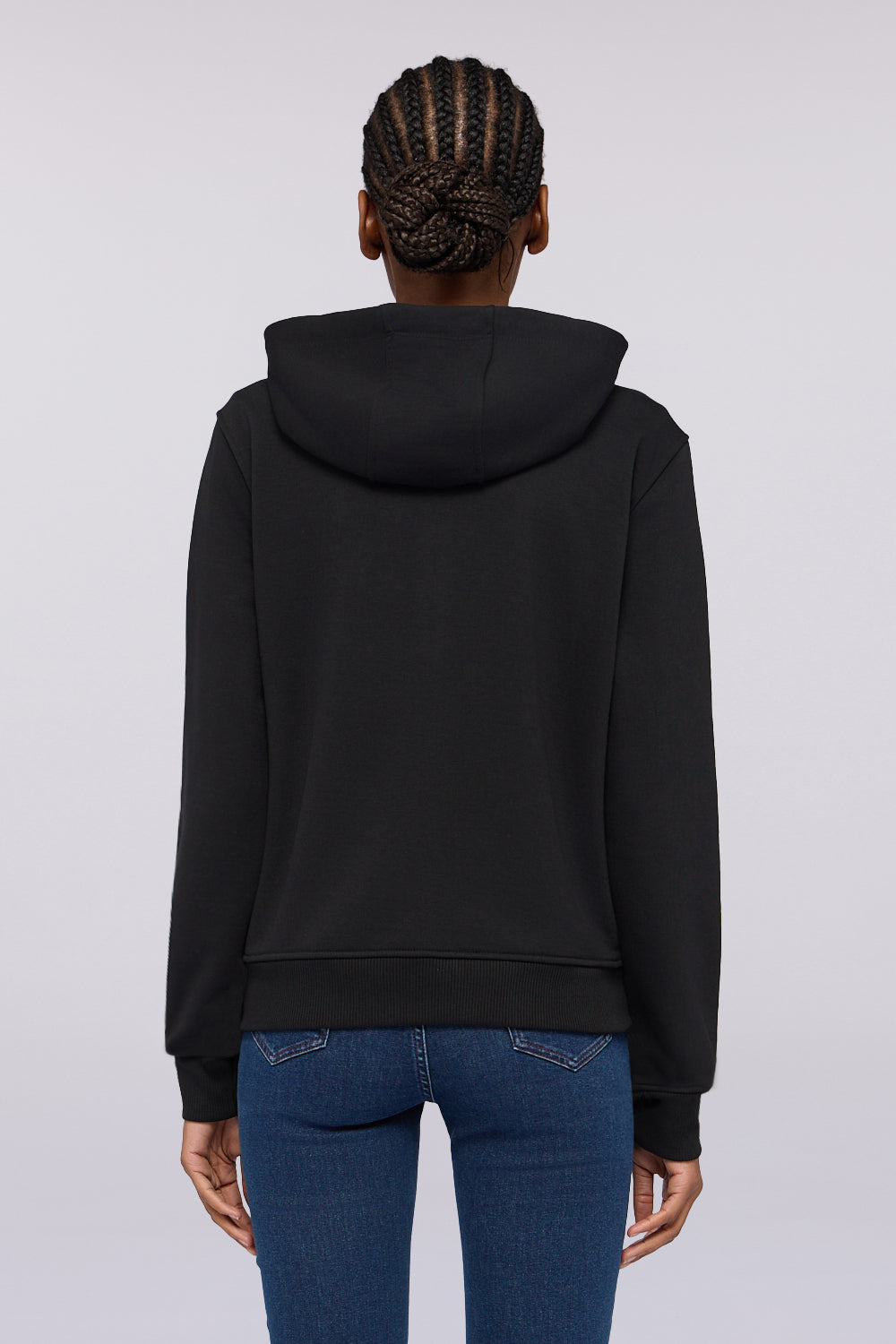 Felpa con zip e cappuccio in jersey fluido 2|739e9fb433b86b14fe3988edd42ec25a8cb00d4a36f7d82484e72d5c0cb20970