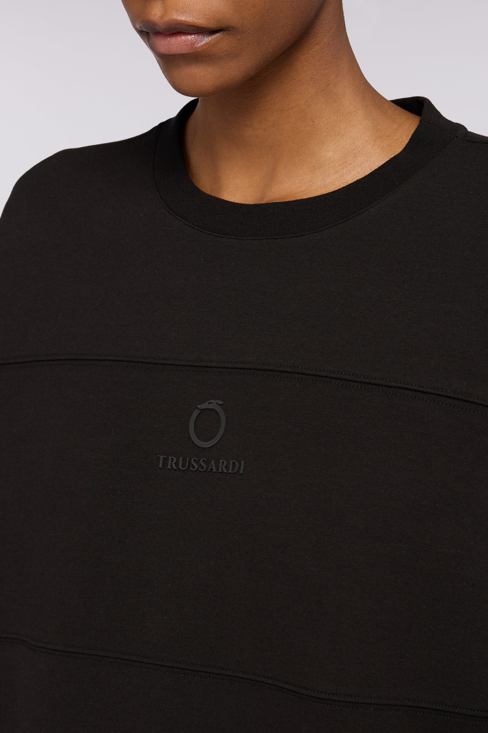 Felpa girocollo over in jersey con stampa 3|1112d6199e1e228e1a3d265a7b2437fe71906c66a3dbc62f21e8ec6443ce80a6