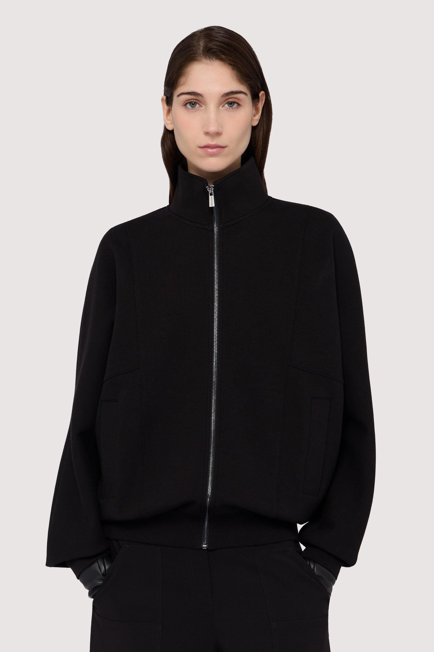 Felpa con zip in jersey effetto scuba 1|9d8162e42ed4ff724058000e920c5c06ac66902470ec6229d627c61ea11be897