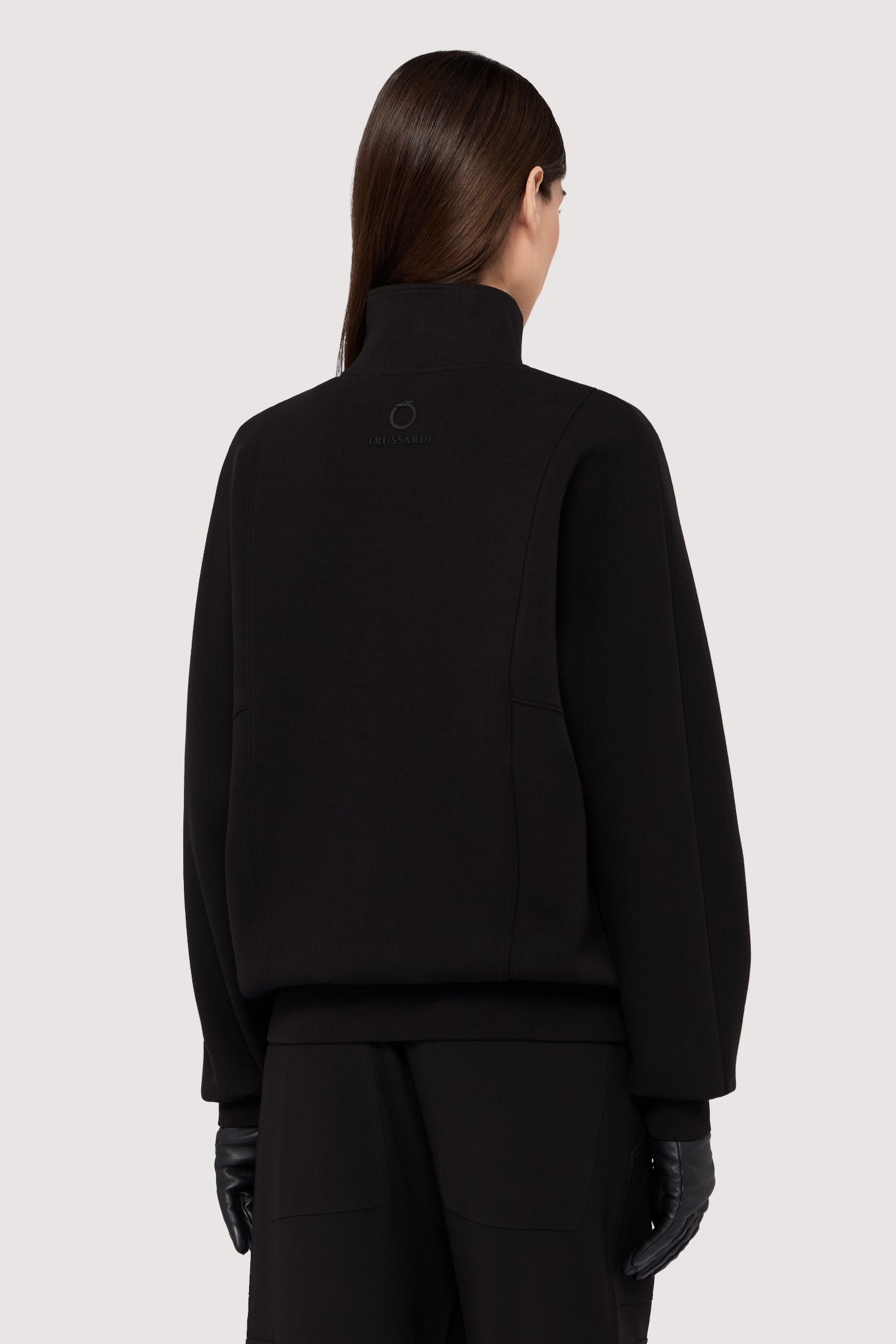 Felpa con zip in jersey effetto scuba 2|831fbf267cc111979ea523286ec685acda736c99f38ad366cc227be3a170f791